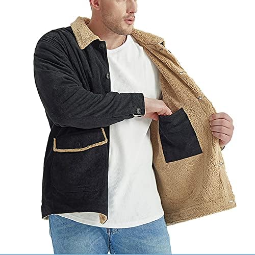 ז'קט מפציץ של ADSSDQ Mens, מעילי שרוול ארוך של אופנה חורפית גברים חוף יתר על המידה מתאים לג'קט
