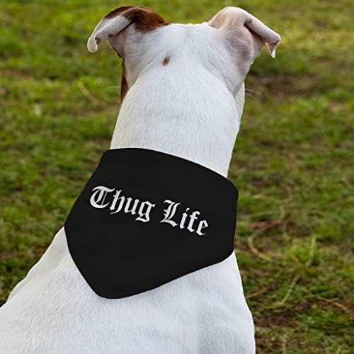 בריון חיים לחיות מחמד בנדנה צווארון - ישן אנגלית גופן צעיף צווארון-טקסט עיצוב כלב בנדנה