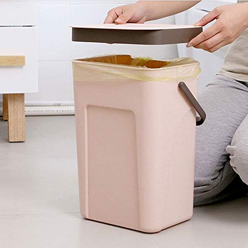 זבל קטן של Allmro יכול לבזבז פח ， פח אשפה של חדר אמבטיה למטבח עם חוסך מקום לפח זבל קיר ביתי פח קופסת אחסון