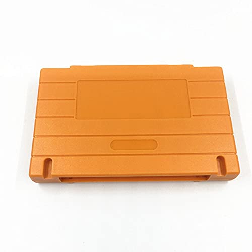 מחסנית מחסנית צבע כתום של סמרד פגז פלסטיק להחלפה לכרטיס משחק NTSC SNES קלף משחק 16bit קלף משחק 5