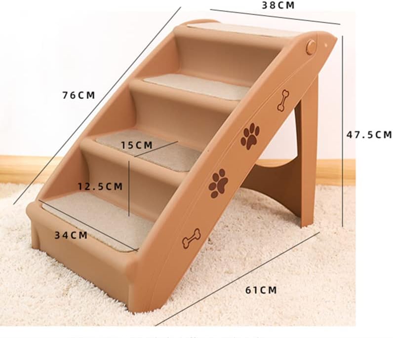 מדרגות כלבים מיטות מתקפלות מדרגות כלב קטן חתול פלסטיק ללא מיטה סולם בית סולם בית חיות מחמד