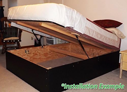 מוצרי Hatchlift פלטפורמת פלטפורמת מיטה ערכת DIY תחת ערכת אחסון מיטה