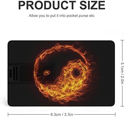 Fire Fire Yin Yang כרטיס אשראי USB כונני Flash כונני זיכרון מותאם אישית מתנות תאגידיות מפתח ומנות קידום