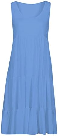 שמלות קיץ של FQZwong לנשים 2023 נופש מזדמן נופש שמלות שמש ללא שרוולים בתוספת גודל שמלות טנק אלגנטיות