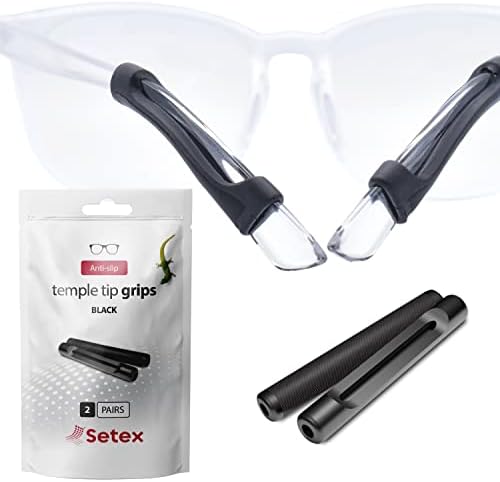 Setex משקפיים Gecko Grip צרור, אחיזות קצה המקדש + רפידות אף דקיקות אנטי דקיקות של ארהב, תוצרת