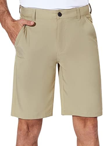 גולף של Puli גברים גולף קצרה מהירה יבש מהיר קז'ן קל משקל שטוח קדמי 10 מכנסי קיץ היברידיים עם כיסים