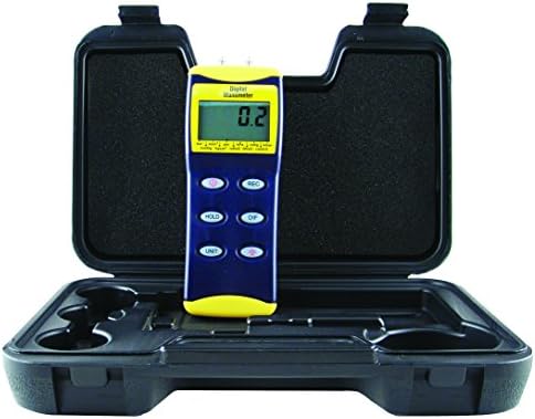 כלים כלליים DM8200 Deluxe Manometer Digital, 0-100 PSI
