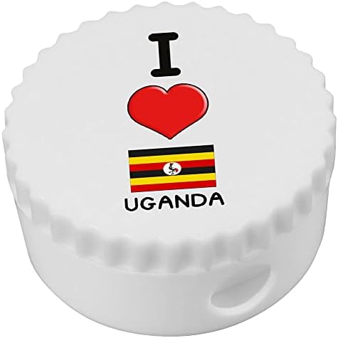 Azeeda 'אני אוהב את אוגנדה' מחדד עיפרון קומפקטי