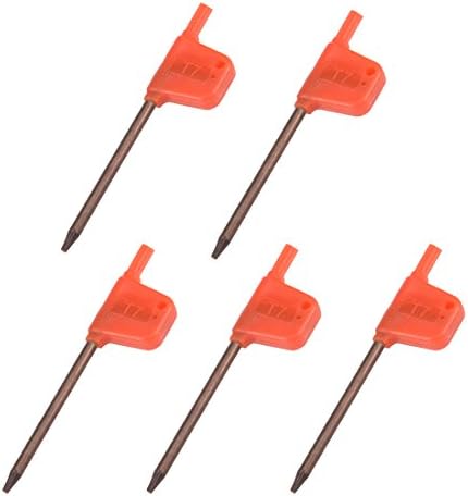 מברג UXCell Torx, T7 S2 דגל ידית דגל כוכב נהג מפתח ברגים ברגים 5 יח '