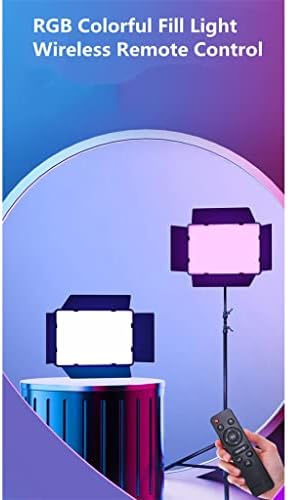 Houkai RGB LED וידאו צילום אור 0-360 ° בצבע מלא מילוי תאורה לוח מנורת CRI95+ 3000-6500K לצילום