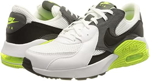 נעלי נעלי ספורט נמוכות של נייקי גברים, נעל ריצה לבנה, וולט אפור ברזל שחור, 8 בארהב