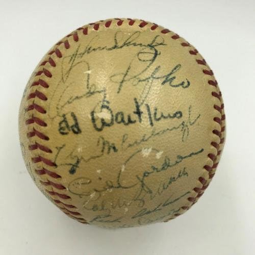 1948 משחקי הכוכבים של כל הכוכבים נבחרת הליגה הלאומית חתמה בייסבול עם DNA של Stan Musial PSA - כדורי בייסבול