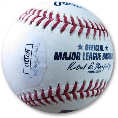 Jaime Jarr�n חתום על חתימה על חתימה MLB דודג'רס HOF 98 JSA AC71317 - כדורי בייסבול עם חתימה