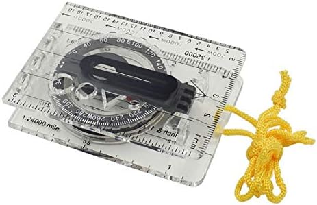 SDGH Acrylic Compass שקוף חיצוני מדידת מפה לנהיגה עצמית מצפן מצפן כיוון