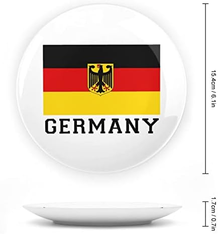 עצם דגל גרמנית סין צלחת דקורטיבית צלחות קרמיקה עגול