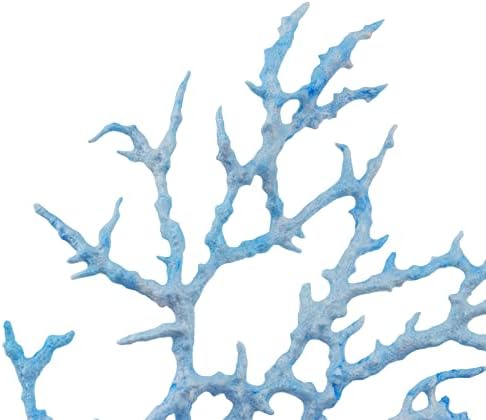 אקווריום אלמוגים סט קישוט סימולציה רך אלמוגים נוף שרף אלמוגים עץ כחול 240 אמות 190 ממ/9.45 דרוך