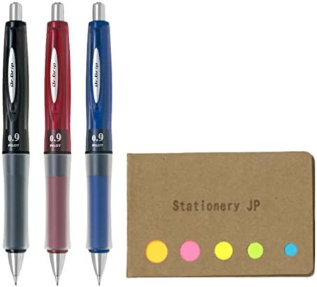 גריפ שייקר מכאני עיפרון גומי גריפ מפרט גרם, 0.9 מ מ, 3 צבע גוף, דביק הערות ערך סט