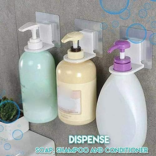 קיר ג'ל מקלחת TPALPKT תליה חינם קולב אגרוף שמפו שמפו סבון מדף מדף מדף אמבטיה מתלה