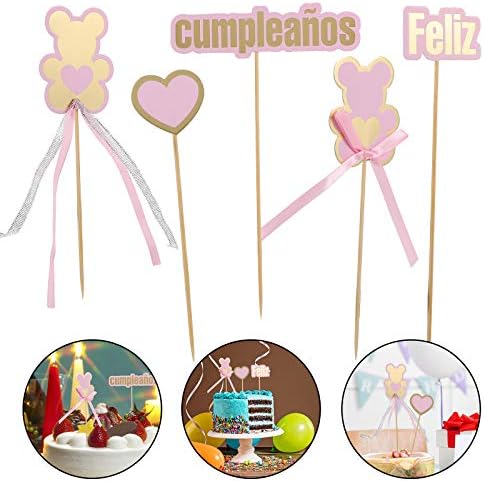 PartyKindom 1lovely דוב עוגות בצורת טופרים מעצבים עיצוב אפיית יום הולדת מסיבת תפאורה ליום הולדת