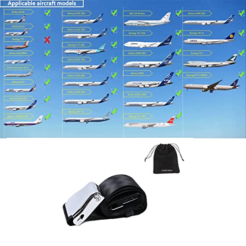 Ogifchen מתכוונן 7-31 מאריך חגורת בטיחות מטוס - מאריך חגורת בטיחות אוניברסלית למטוסים - מתאים