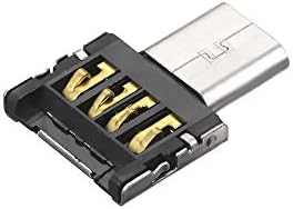 Docooler Mini OTG מתאם מיקרו USB זכר ל- USB מתאם העברת נתונים ממיר נשי USB למכשיר אנדרואיד