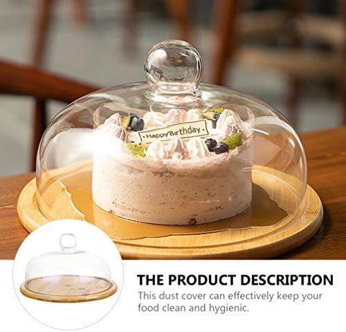 מוטון עוגת צלחת הגשה עם כיפת עץ קינוח סטנד מגש מאפה גבינת תצוגת זכוכית כיפת קלוש צלחת מרכזי עבור