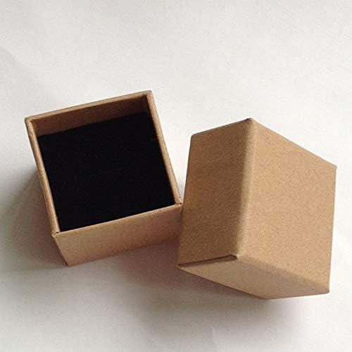 Anncus 5*5*4 סמ קופסא טבעת קופסת נייר תכשיטים תכשיטים/טבעת תצוגת טבעת ריקה קופסאות נייר קראפט