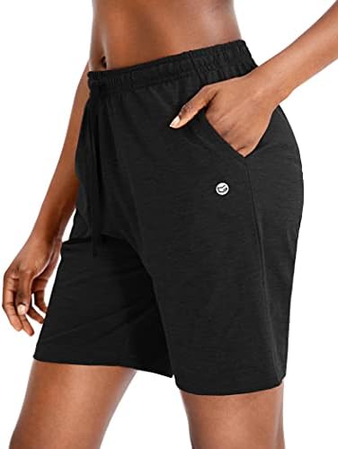 G מכנסיים קצרים של ברמודה לנשים הדרגיות מכנסיים קצרים עם כיסים עמוקים 7 מכנסיים קצרים ארוכים לנשים טרקלין