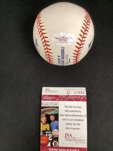 פיל ריזוטו חתום בייסבול MLB ינקי חתימה HOF 94 כתובת JSA NY - כדורי חתימה
