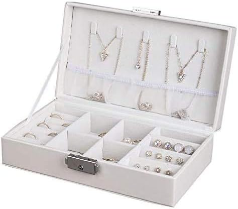 מארגן קופסאות תכשיטים לנשים בנות אופנה קופסת תכשיטים מרובעת פלנל פשוט מארגן איפור מארגן קולר