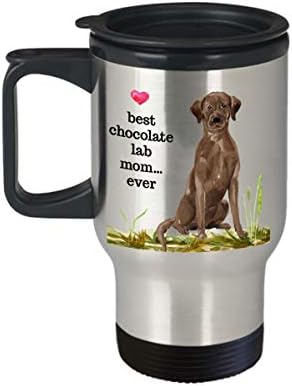 אמא מעבדה הטובה ביותר אי פעם ספל נסיעות, מתנות Labrador Labrador Retriever, ספל תרמי