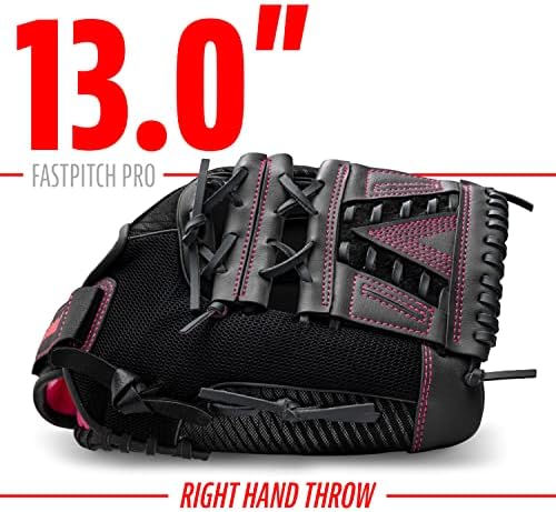 פרנקלין ספורט FastPitch Pro Series כפפות סופטבול - זריקת יד ימין או שמאל - גדלי מבוגרים ונוער - 11in, 11.5in,