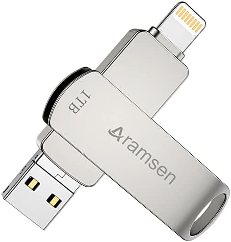 Aramsen Flash Drive 1TB מקל צילום iPhone, USB 3.0 כונן פלאש צילום מקל זיכרון מקל אחסון חיצוני לאייפון/iPad/Android/PC-SL.