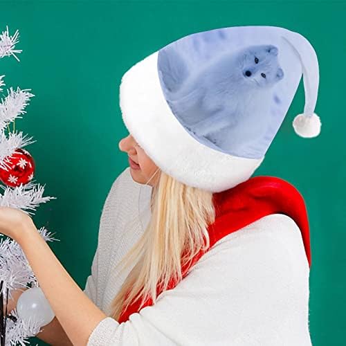 שלג שועל חג המולד כובע סנטה כובע מצחיק חג המולד כובעי חג מסיבת כובעי עבור נשים / גברים