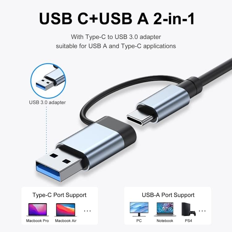 רכזת USB - מהירות ברק USB C & A