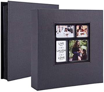 אלבום תמונות YWLAKE 4x6 1000 כיסים תמונות פשתן, אלבומי תמונות חתונה משפחתיות גדולות במיוחד מחזיק 1000 תמונות