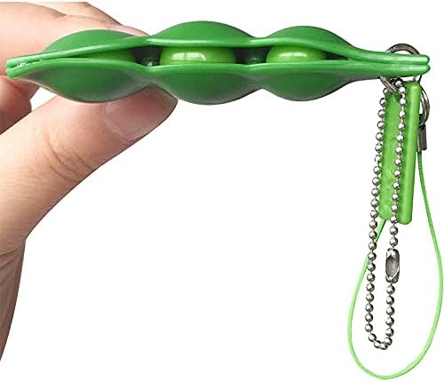 גנג ' יאנג 6 יחידות לסחוט שעועית מחזיק מפתחות לקשקש צעצועי חבילה לילדים ומבוגרים