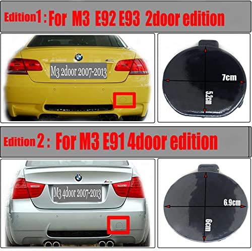 טרימלה כיסוי גרירה אחורי עבור 07-13 BMW M Series M3 2door E92 Coupe E93 להמרה 2007 2008 2009 2010