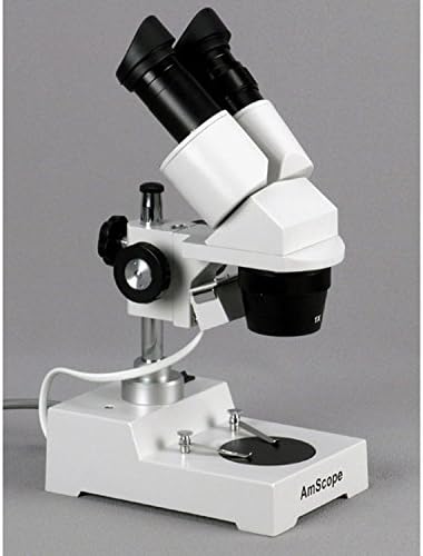 מיקרוסקופ סטריאו משקפת 303 עמ', עיניות פי 10, הגדלה פי 10 ו -30, מטרות פי 1 ו -3, תאורת טונגסטן, לוח במה