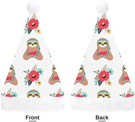 אינדיאני עצלן קטיפה חג המולד כובע שובב ונחמד סנטה כובעי עם קטיפה ברים ונוחות אוניית חג המולד קישוט
