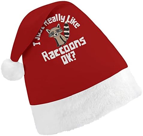 מצחיק דביבון חג המולד כובע רך קטיפה סנטה כובע מצחיק כפה עבור חג המולד לשנה חדשה חגיגי מפלגה