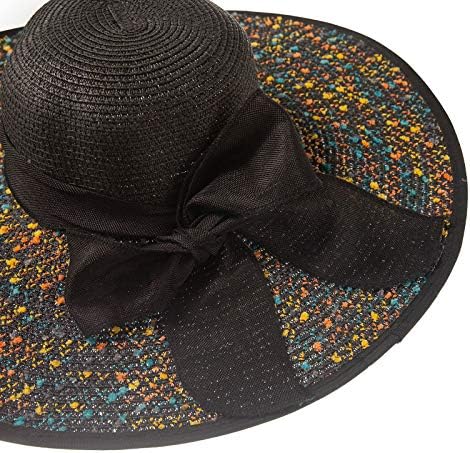 נשים בוהמיה שמש קש כובע 50 נסיעות מתקפל רחב ברים קיץ חוף כובעים