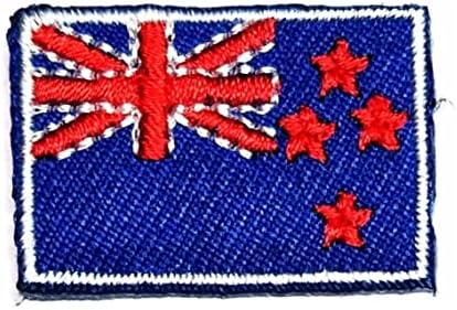 קליינפלוס 0. 6 על 1.1 אינץ'. מיני ניו זילנד דגל תיקון המדינה דגל רקום אפליקצית סמל אחיד צבאי טקטי ברזל על