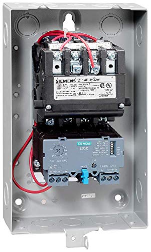 Siemens 14Bub32BJ מתנע מנוע כבד, עומס יתר על מצב מוצק, איפוס אוטומטי/ידני, סוג פתוח, NEMA 1 מארז למטרה כללית,