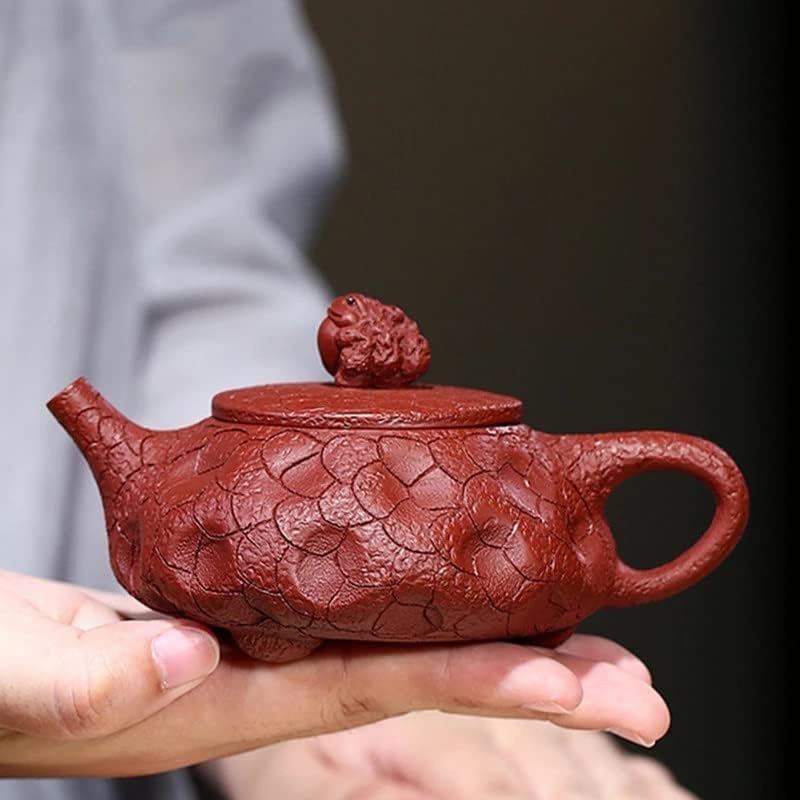 סיר תה וולנוטה בעבודת יד קרפדה מוזהבת חרס סגול קומקום יופי קומקום תה גולמי תוכנות תה סינית מתנות מתנות