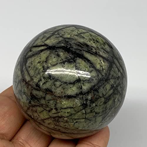 Watangems 296.2G, 2.3 , אבן חן כדור סרפנטין ירוק מפקיסטן, תפאורה ביתית, אספנות, B25410