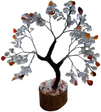 קריסטל נס יפה קוורץ קרנליאן 7.5 קריסטל עץ ריפוי רייקי פנג שואי בית משרד מתנה בריאות חיובי אנרגיה