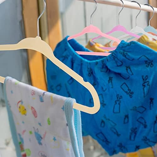 100 יח 'לילדים תינוקות קטיפה קולב בתפזורת בליבי בגדים מתליונים עמידים לבלני קטיפה עמידים עמיד