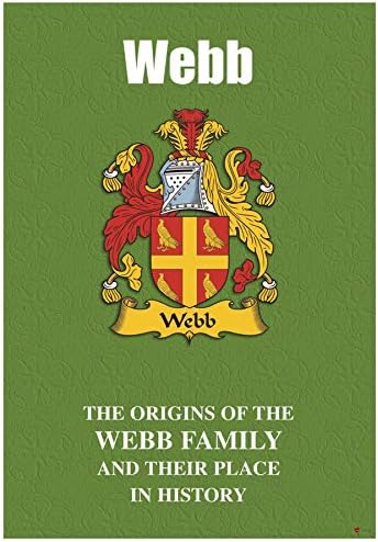 אני Luv Ltd Webb חוברת היסטוריה של שם משפחה משפחתי עם עובדות היסטוריות קצרות