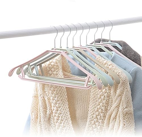 קולבי בגדי Doitool, 5 יחידות תליוני בגדים נגד החלקה על קולבים חולצות סוודרים סוודרים מתלה לייבוש